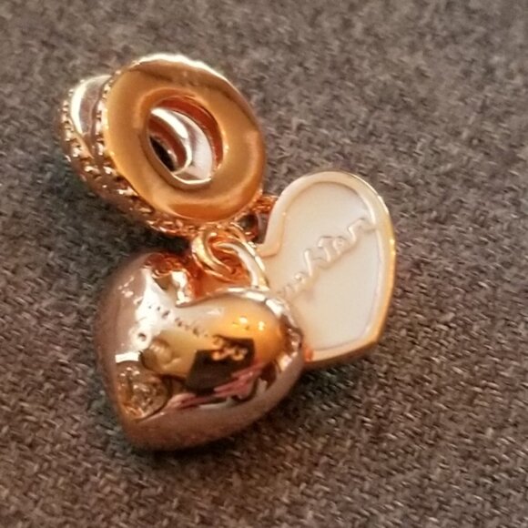 Pandora Mother and Daughter Hearts Dangle C - Picture 5 of 7